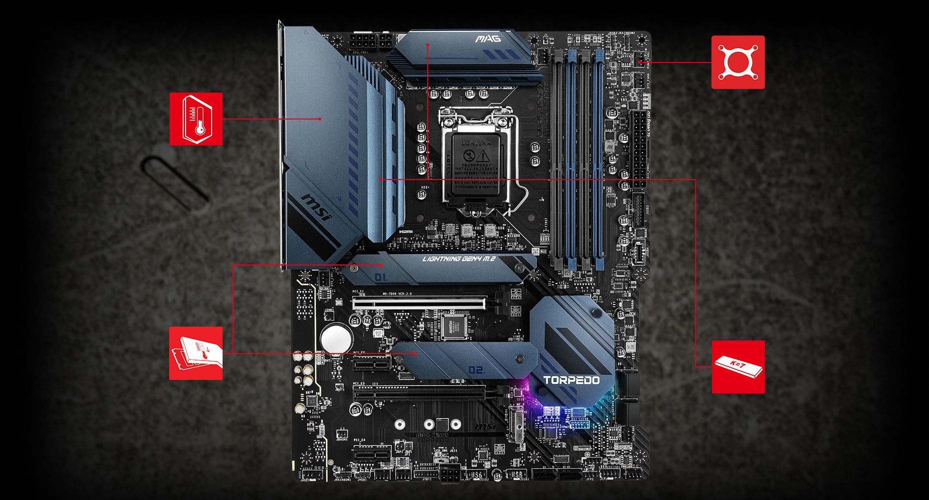 MSI MAG Z590 TORPEDO LGA 1200 ATX Intel Motherboard - Newegg.com